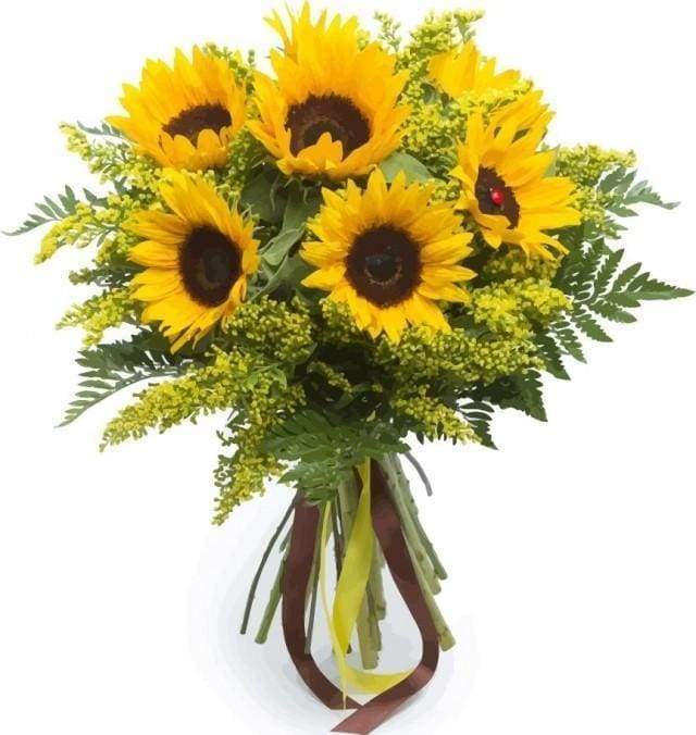 Malen nach Zahlen Erwachsene Gelbe Sonnenblume Figured'Art