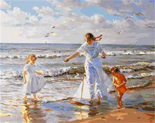 Laden Sie das Bild in den Galerie-Viewer, Malen nach Zahlen fŸr Erwachsene |ÊSpielen am Strand | Figured&#39;Art