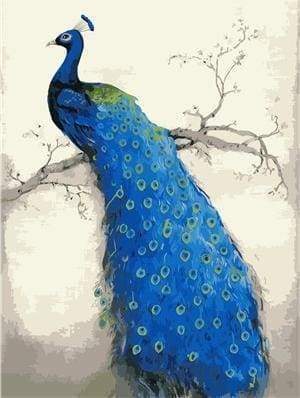 Malen nach Zahlen fŸr Erwachsene |ÊSchöner Pfau | Figured'Art
