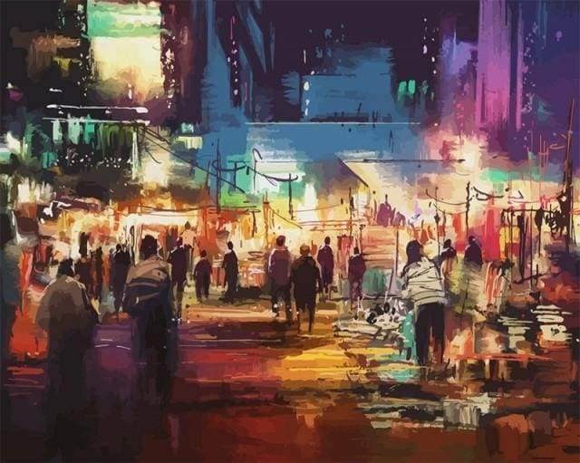 Malen nach Zahlen fŸr Erwachsene |ÊMarkttag | Figured'Art