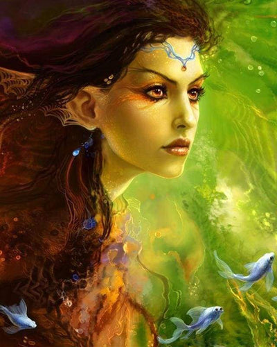 Malen nach Zahlen fŸr Erwachsene |ÊFee des Sees | Figured'Art