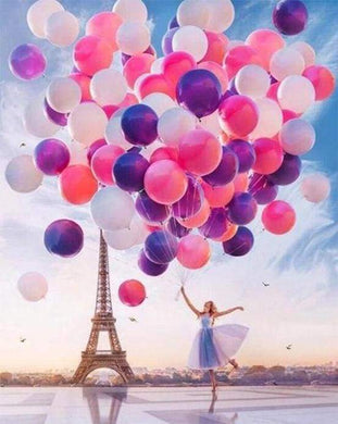 Malen nach Zahlen fŸr Erwachsene |ÊLuftballons in Paris | Figured'Art