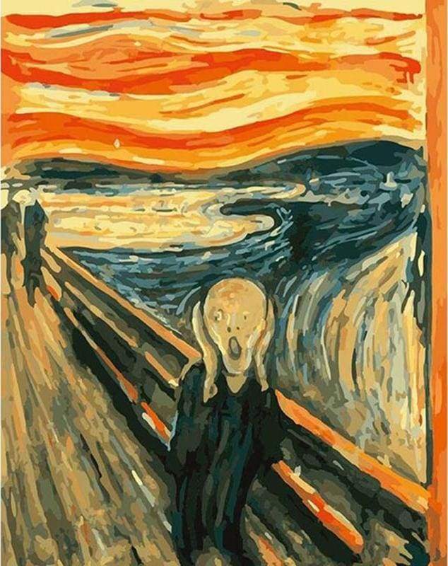 Malen nach Zahlen fŸr Erwachsene |ÊDer Schrei | Figured'Art