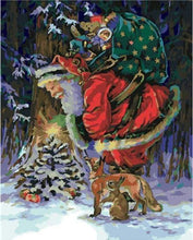 Laden Sie das Bild in den Galerie-Viewer, Malen nach Zahlen fŸr Erwachsene |ÊWeihnachtsmann mit Geschenken | Figured&#39;Art