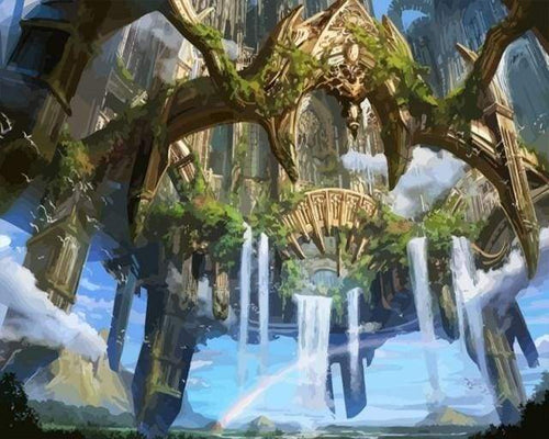 Malen nach Zahlen fŸr Erwachsene |ÊWasserwunder Regenbogen | Figured'Art