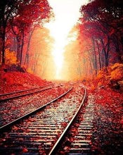 Laden Sie das Bild in den Galerie-Viewer, Malen nach Zahlen fŸr Erwachsene |ÊSchienen im Herbst | Figured&#39;Art