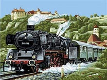 Laden Sie das Bild in den Galerie-Viewer, Malen nach Zahlen fŸr Erwachsene |ÊDampflokomotive | Figured&#39;Art