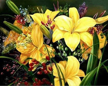 Laden Sie das Bild in den Galerie-Viewer, Malen nach Zahlen fŸr Erwachsene |ÊGelbe Lilien | Figured&#39;Art
