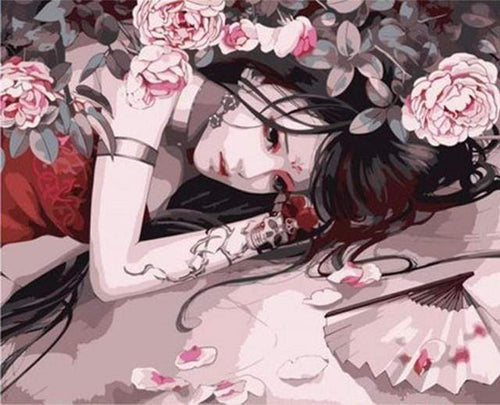 Malen nach Zahlen Erwachsene Manga Figured'Art