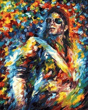 Laden Sie das Bild in den Galerie-Viewer, Malen nach Zahlen fŸr Erwachsene |ÊMichael Jackson bunt | Figured&#39;Art