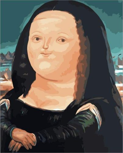 Malen nach Zahlen fŸr Erwachsene |ÊMona Lisa abstrakt | Figured'Art