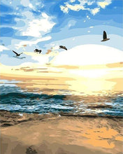 Laden Sie das Bild in den Galerie-Viewer, Malen nach Zahlen fŸr Erwachsene |ÊVögel am Strand | Figured&#39;Art