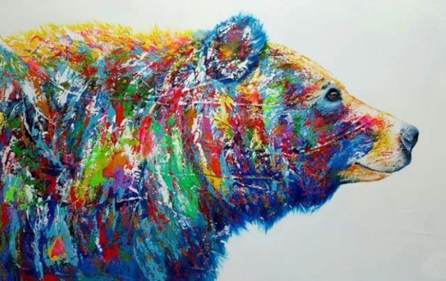 Malen nach Zahlen fŸr Erwachsene |ÊBunte Bären | Figured'Art