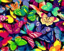 Laden Sie das Bild in den Galerie-Viewer, Malen nach Zahlen Erwachsene Bunte Schmetterlinge Figured&#39;Art