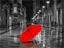 Laden Sie das Bild in den Galerie-Viewer, Malen nach Zahlen fŸr Erwachsene |ÊRoter Regenschirm | Figured&#39;Art