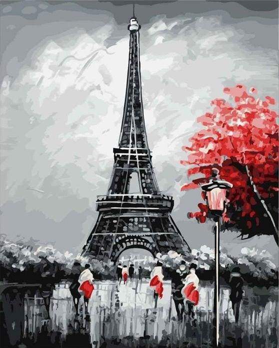 Malen nach Zahlen fŸr Erwachsene |ÊParis Eiffelturm | Figured'Art