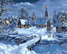Laden Sie das Bild in den Galerie-Viewer, Malen nach Zahlen fŸr Erwachsene |ÊLandschaft Winter | Figured&#39;Art