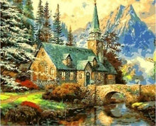 Laden Sie das Bild in den Galerie-Viewer, Malen nach Zahlen fŸr Erwachsene |ÊKleine Bergkirche | Figured&#39;Art