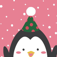 Laden Sie das Bild in den Galerie-Viewer, Malen nach Zahlen für Kinder | Pinguin mit Mütze | Figured&#39;Art