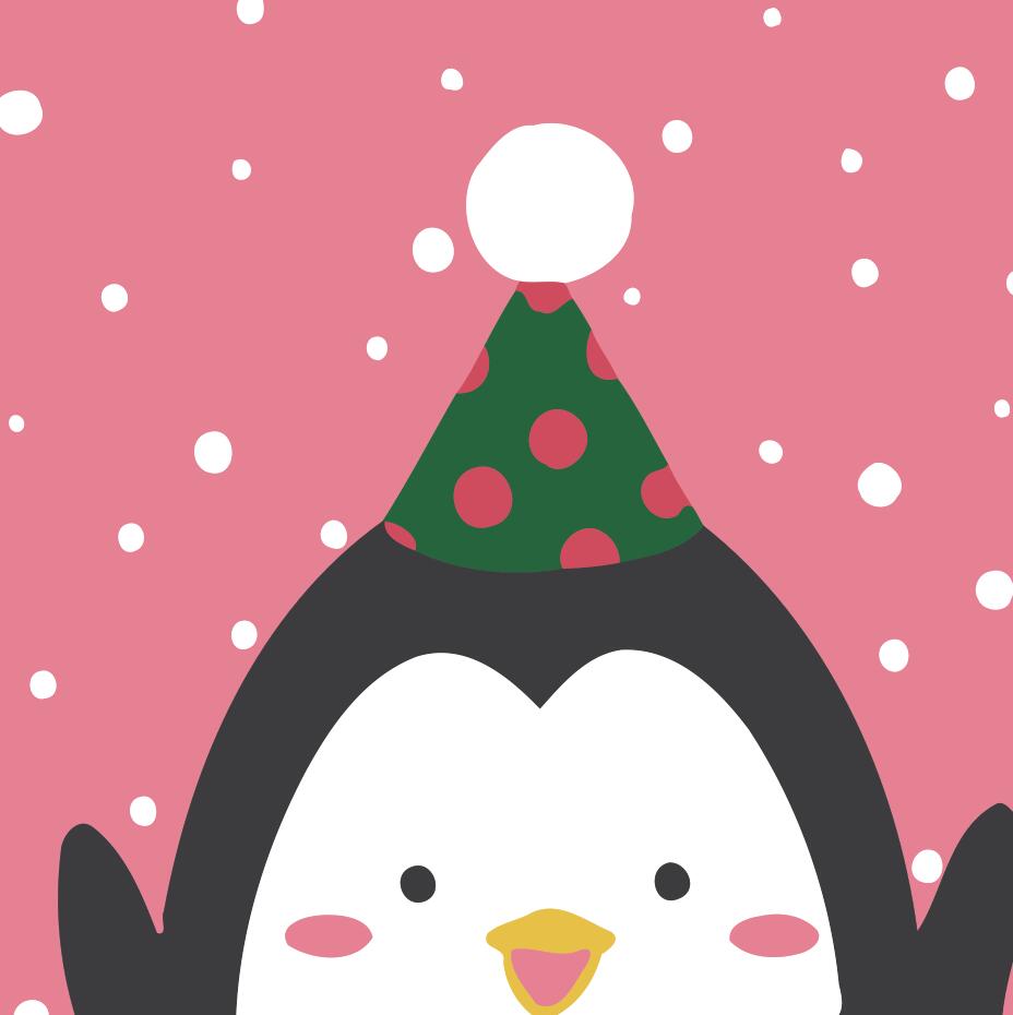 Malen nach Zahlen für Kinder | Pinguin mit Mütze | Figured'Art