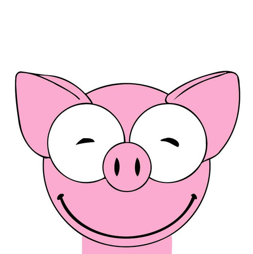 Malen nach Zahlen für Kinder | Pinkes Schwein 3 | Figured'Art