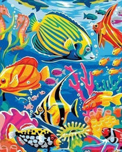 Laden Sie das Bild in den Galerie-Viewer, Malen nach Zahlen fŸr Erwachsene |ÊAquariumfische | Figured&#39;Art