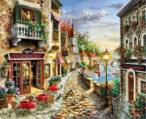 Malen nach Zahlen fŸr Erwachsene |ÊIn der Nähe Restaurant | Figured'Art