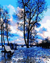 Laden Sie das Bild in den Galerie-Viewer, Malen nach Zahlen fŸr Erwachsene |ÊBäume bei blauen Himmel | Figured&#39;Art