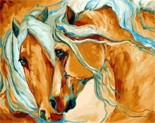 Laden Sie das Bild in den Galerie-Viewer, Malen nach Zahlen fŸr Erwachsene |ÊBlick der Pferden | Figured&#39;Art