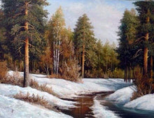 Laden Sie das Bild in den Galerie-Viewer, Malen nach Zahlen fŸr Erwachsene |ÊGefrorener Fluss | Figured&#39;Art