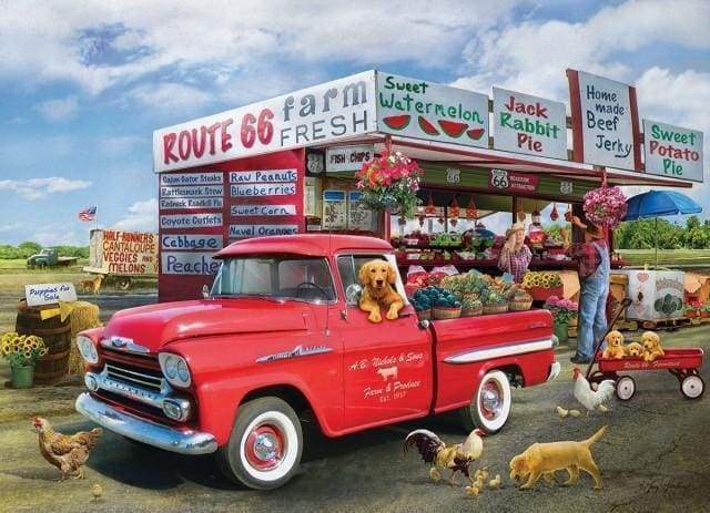 Malen nach Zahlen fŸr Erwachsene |ÊRoute 66 | Figured'Art