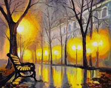 Laden Sie das Bild in den Galerie-Viewer, Malen nach Zahlen Erwachsene Straße im Winter Figured&#39;Art