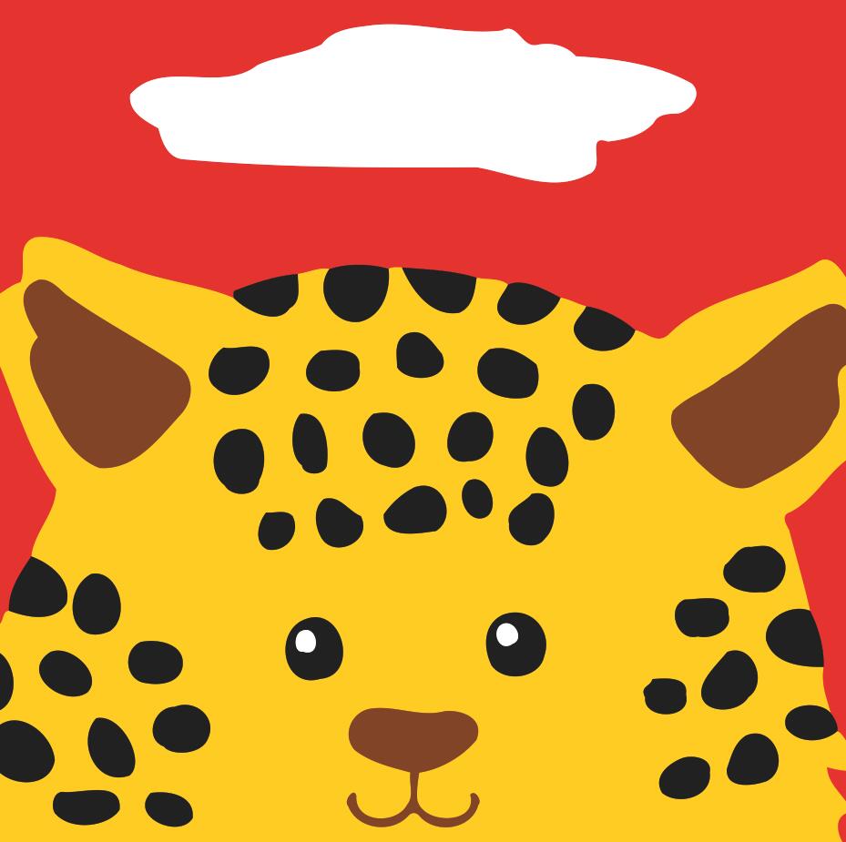 Malen nach Zahlen für Kinder | Runder Leopard | Figured'Art