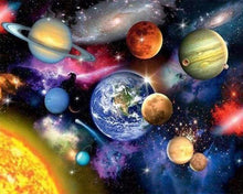 Laden Sie das Bild in den Galerie-Viewer, Malen nach Zahlen fŸr Erwachsene |ÊSonnensystem | Figured&#39;Art