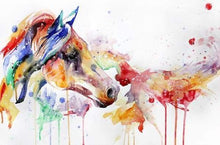 Laden Sie das Bild in den Galerie-Viewer, Malen nach Zahlen fŸr Erwachsene |ÊFarbiger Pferdekopf | Figured&#39;Art