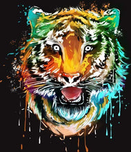 Laden Sie das Bild in den Galerie-Viewer, Malen nach Zahlen fŸr Erwachsene |ÊFarbiger Tigerkopf | Figured&#39;Art