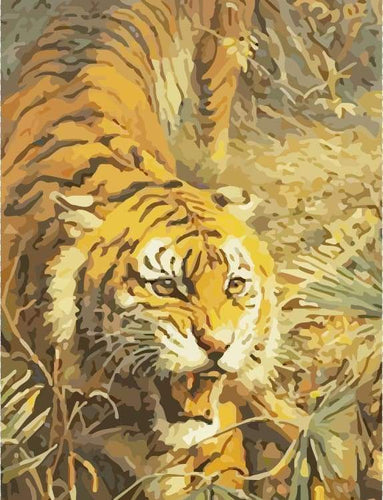 Malen nach Zahlen fŸr Erwachsene |ÊWütender Tiger | Figured'Art
