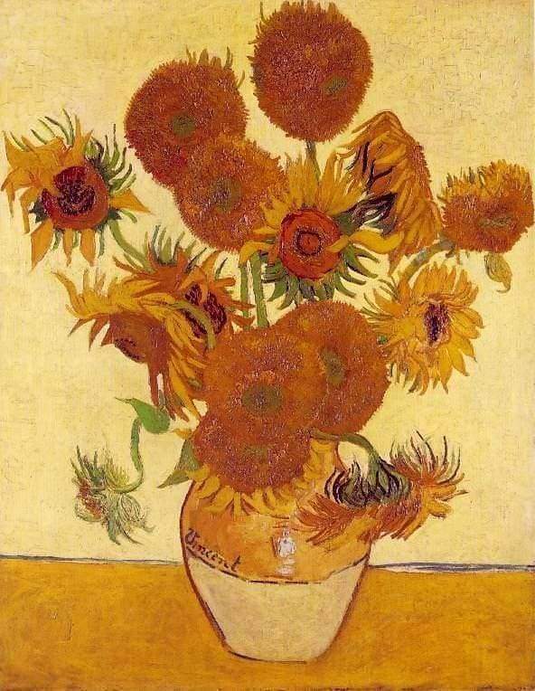 Malen nach Zahlen fŸr Erwachsene |ÊVan Gogh - Sonnenblumen 2 | Figured'Art