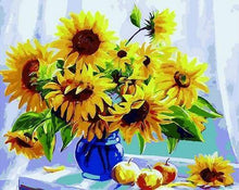 Laden Sie das Bild in den Galerie-Viewer, Malen nach Zahlen fŸr Erwachsene |ÊSonnenblumen und Äpfel | Figured&#39;Art