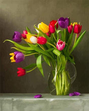 Laden Sie das Bild in den Galerie-Viewer, Malen nach Zahlen fŸr Erwachsene |ÊBunte Tulpen | Figured&#39;Art