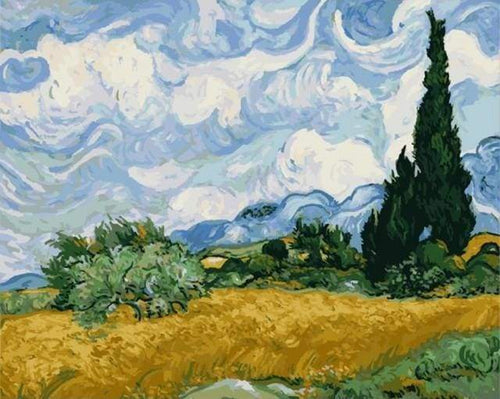 Malen nach Zahlen fŸr Erwachsene |ÊVan Gogh - Himmel | Figured'Art