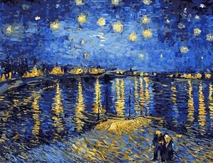 Sternennacht über der Rhone – Van Gogh