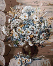 Laden Sie das Bild in den Galerie-Viewer, Malen nach Zahlen fŸr Erwachsene |ÊVase mit Gänseblümchen | Figured&#39;Art