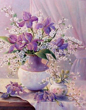 Laden Sie das Bild in den Galerie-Viewer, Malen nach Zahlen fŸr Erwachsene |ÊElegante violette Vase | Figured&#39;Art