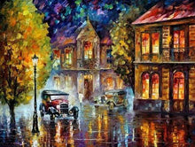 Laden Sie das Bild in den Galerie-Viewer, Malen nach Zahlen fŸr Erwachsene |ÊAltes Auto in der Nacht | Figured&#39;Art