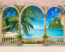 Laden Sie das Bild in den Galerie-Viewer, Malen nach Zahlen fŸr Erwachsene |ÊVilla in tropischer Bucht | Figured&#39;Art