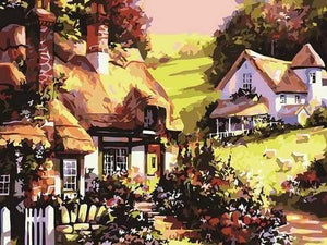 Malen nach Zahlen fŸr Erwachsene |ÊLanddorf | Figured'Art