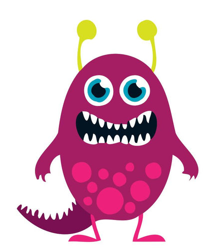 Malen nach Zahlen für Kinder | Violettes Monster 2 | Figured'Art