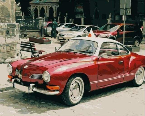 Malen nach Zahlen fŸr Erwachsene |ÊOldtimer | Figured'Art