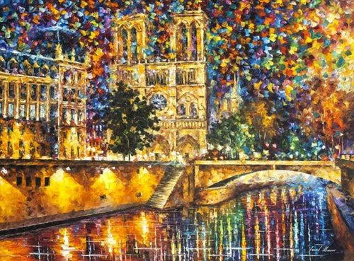 Malen nach Zahlen fŸr Erwachsene |ÊAnsicht von Notre Dame | Figured'Art